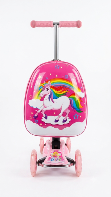 Kids Luggage Scooty- Unicorn