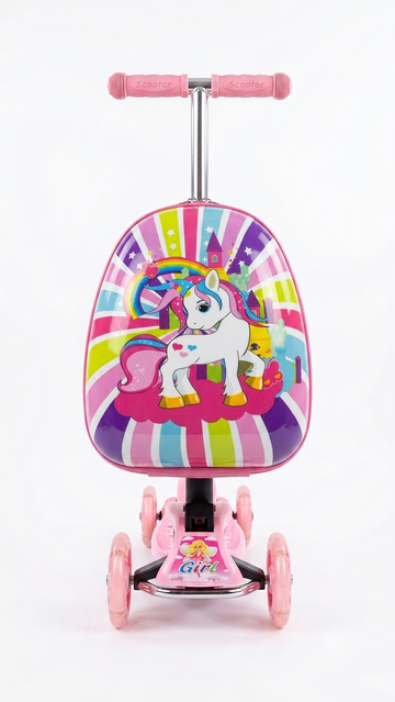 Kids Luggage Scooty- Unicorn 2.0