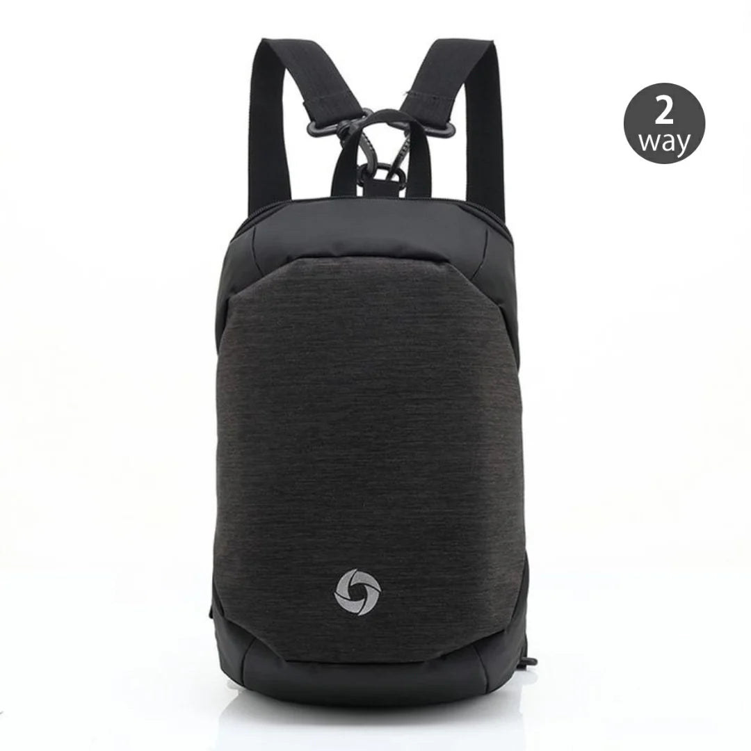 Ozuko Shoulder Chest Bag Slim Double Strap Backpack 8947
